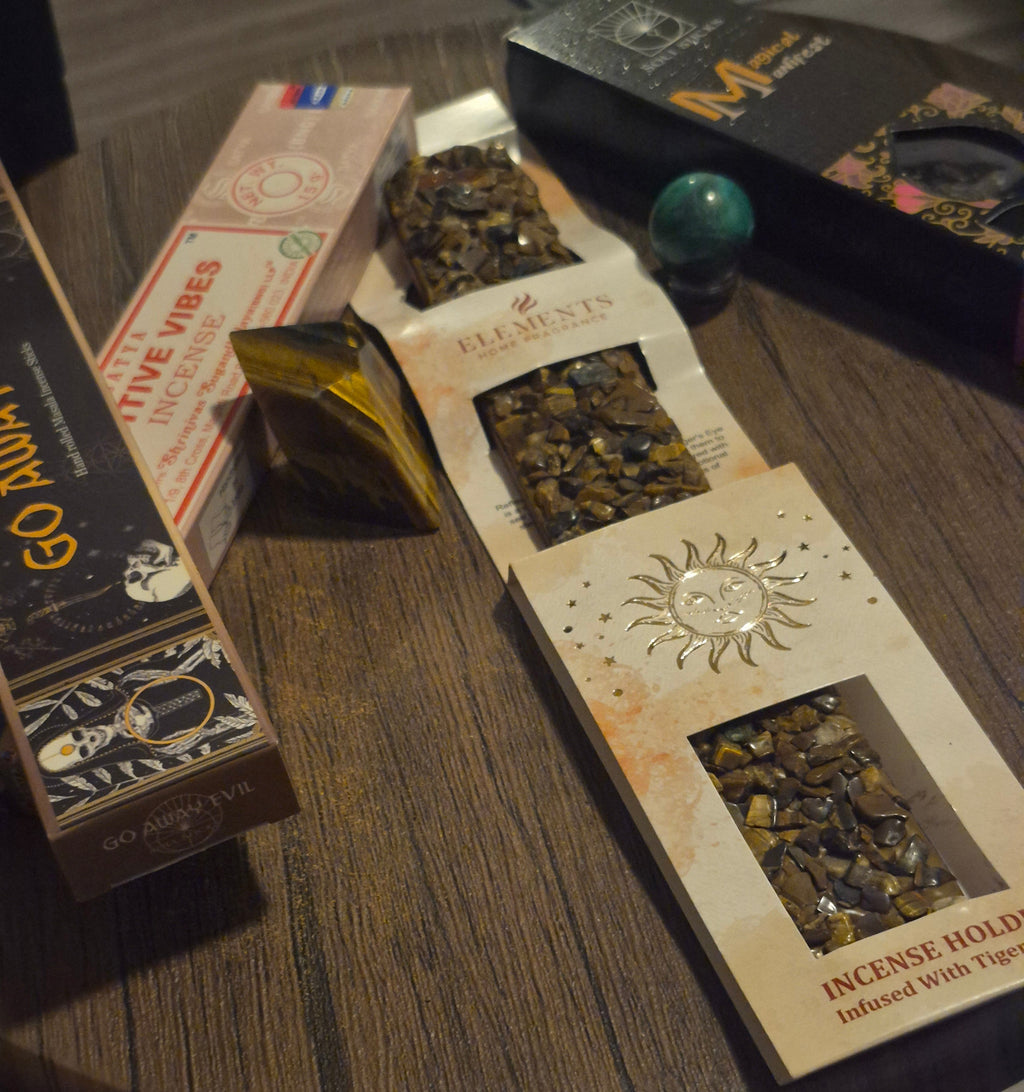☀️ Solar Shield Incense & Crystal Bundle ⭐