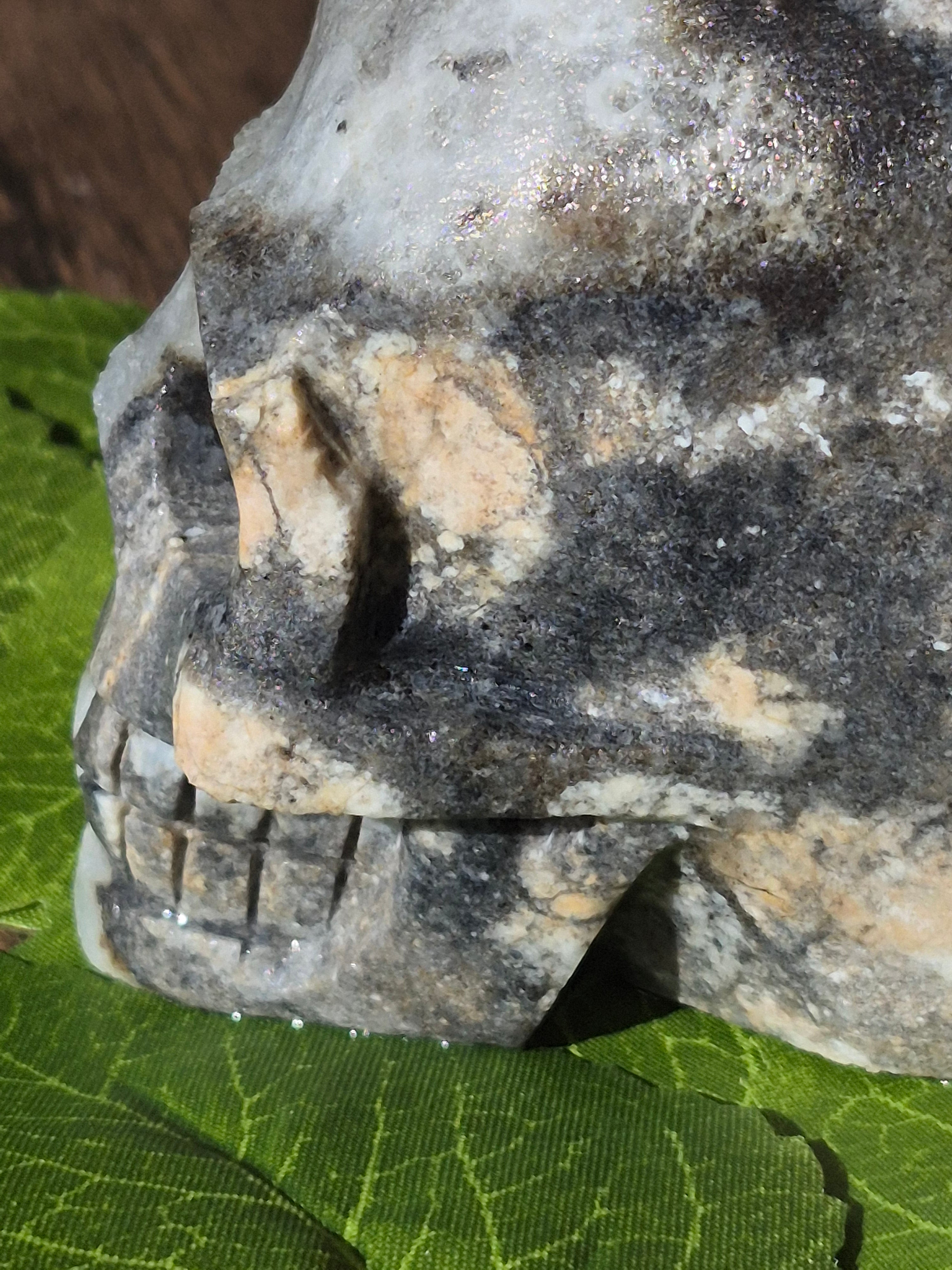 🤍 Frozen Quartz Cluster Skull ⭐