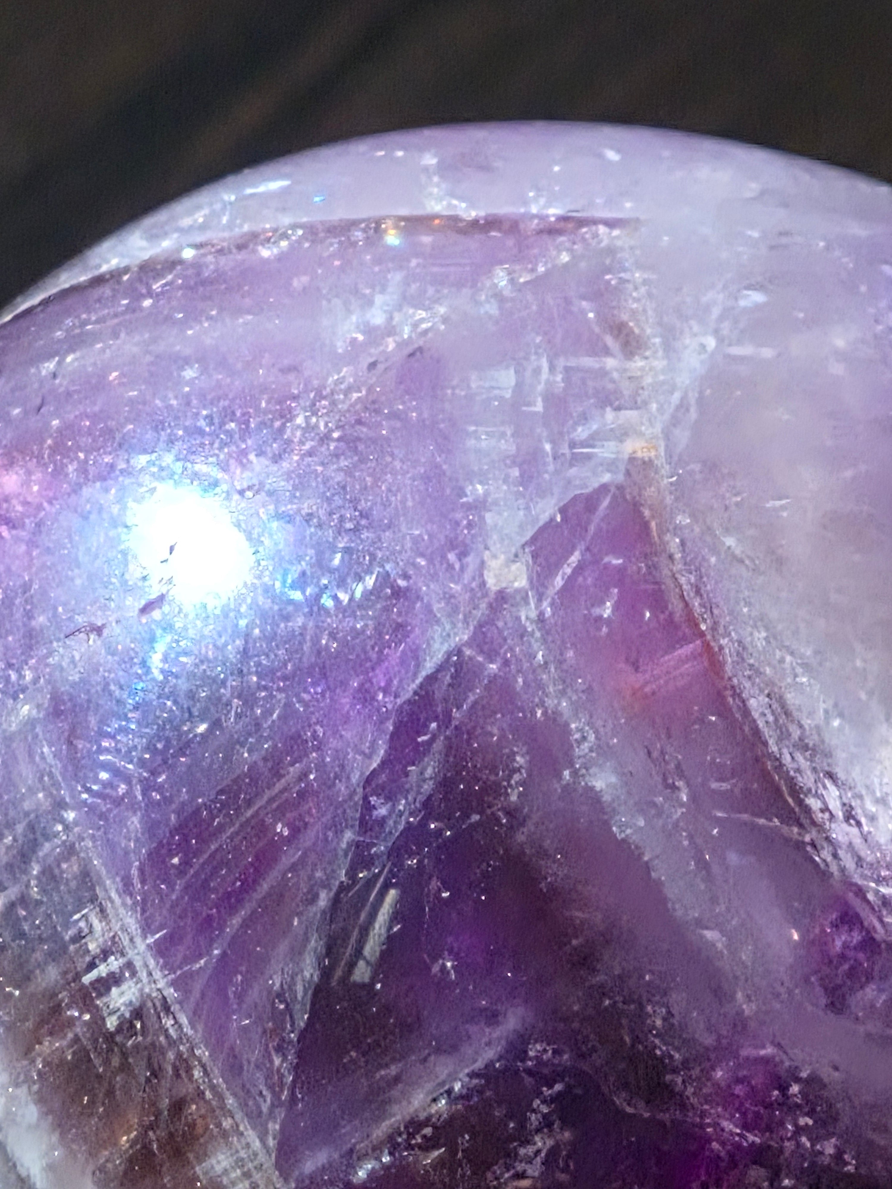 💜 Natural Amethyst Sphere | 40 mm | One-of-a-Kind Quartz Crystal