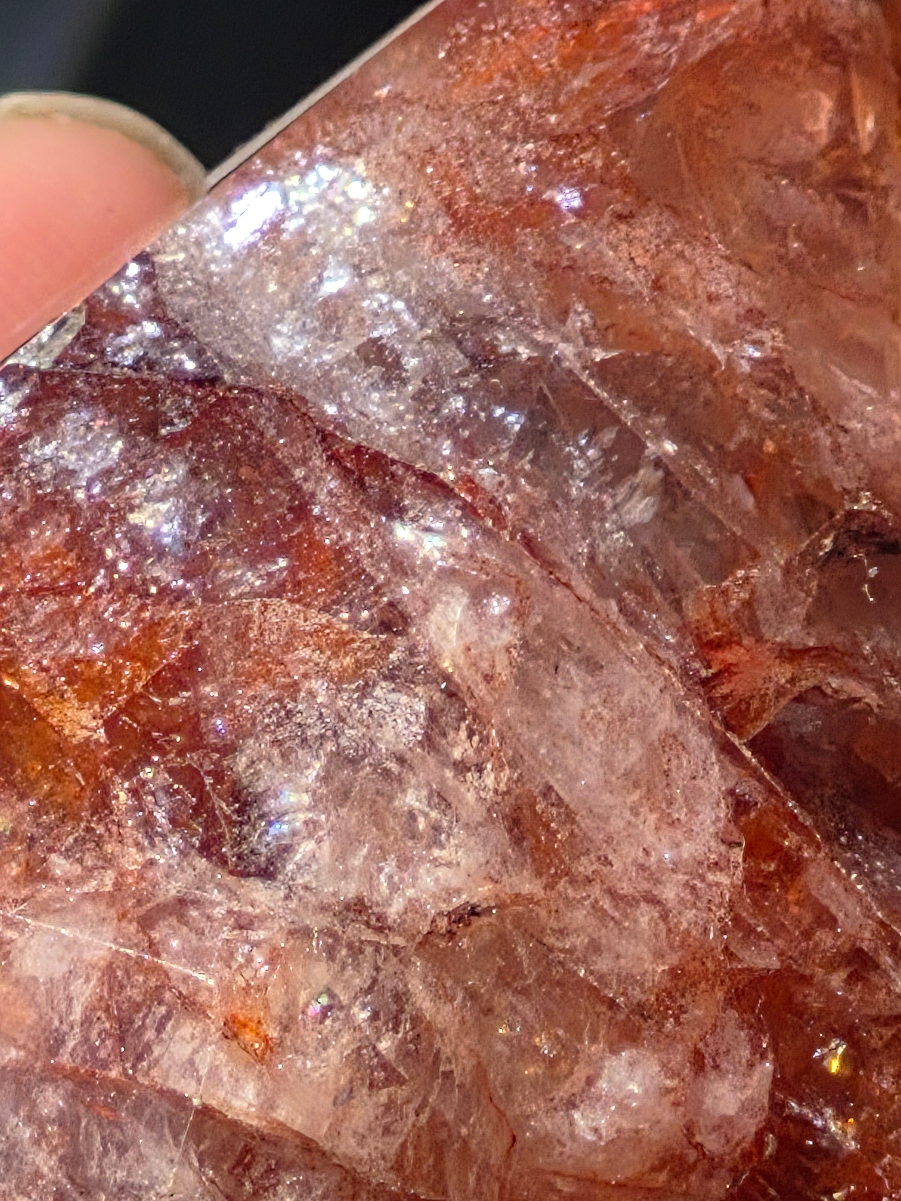 🔥 Fire Quartz Geometric Point