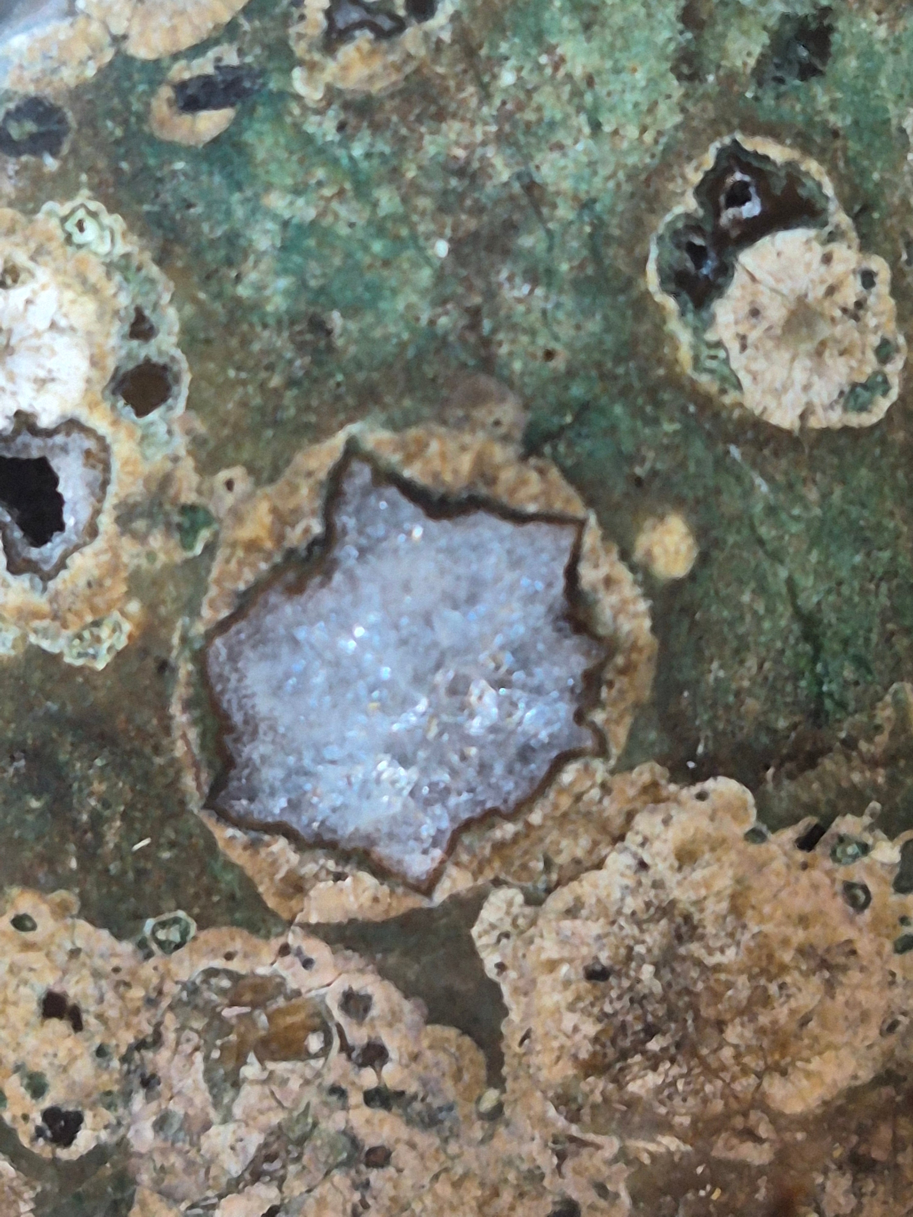 🌳🦜Rainforest Jasper (Rhyolite) Sphere [60mm]