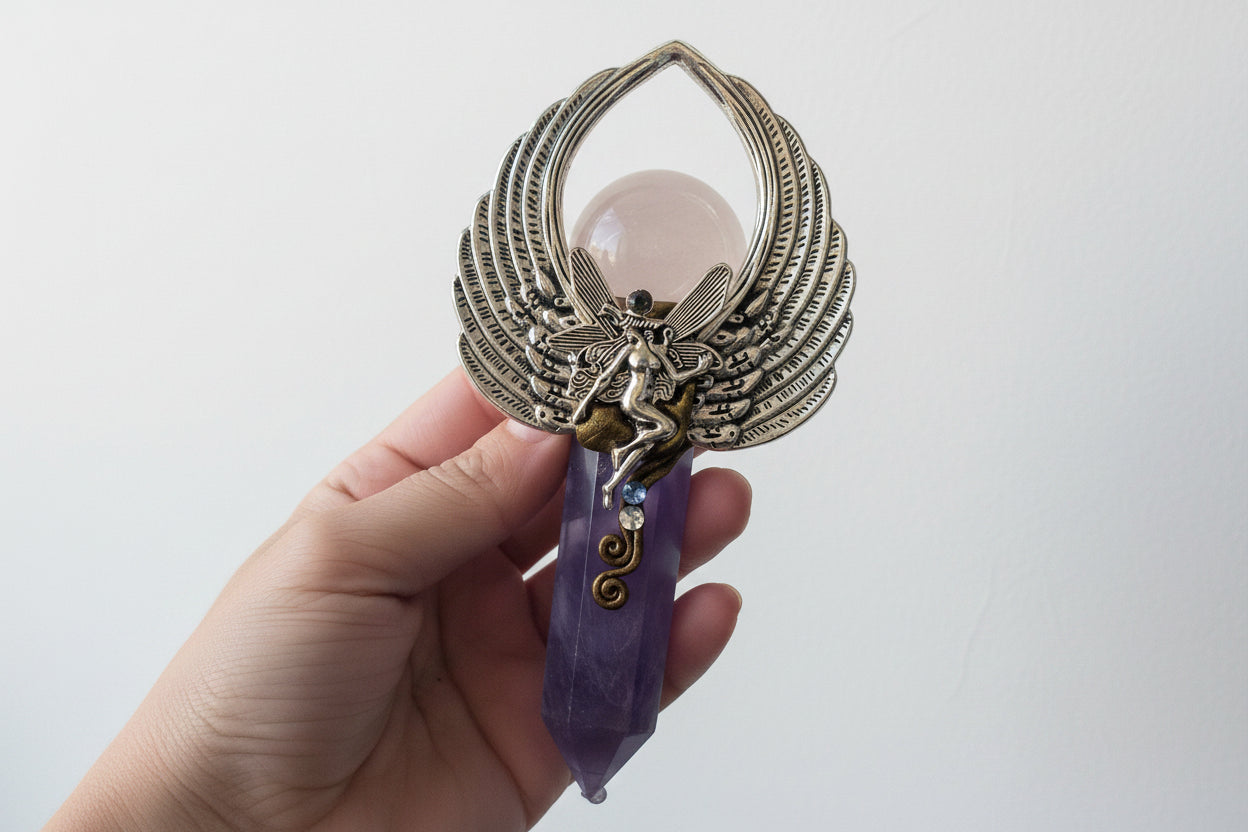 Moon Spell Fairy Fluorite Scepter 🧚‍♀️💜🪄✨️