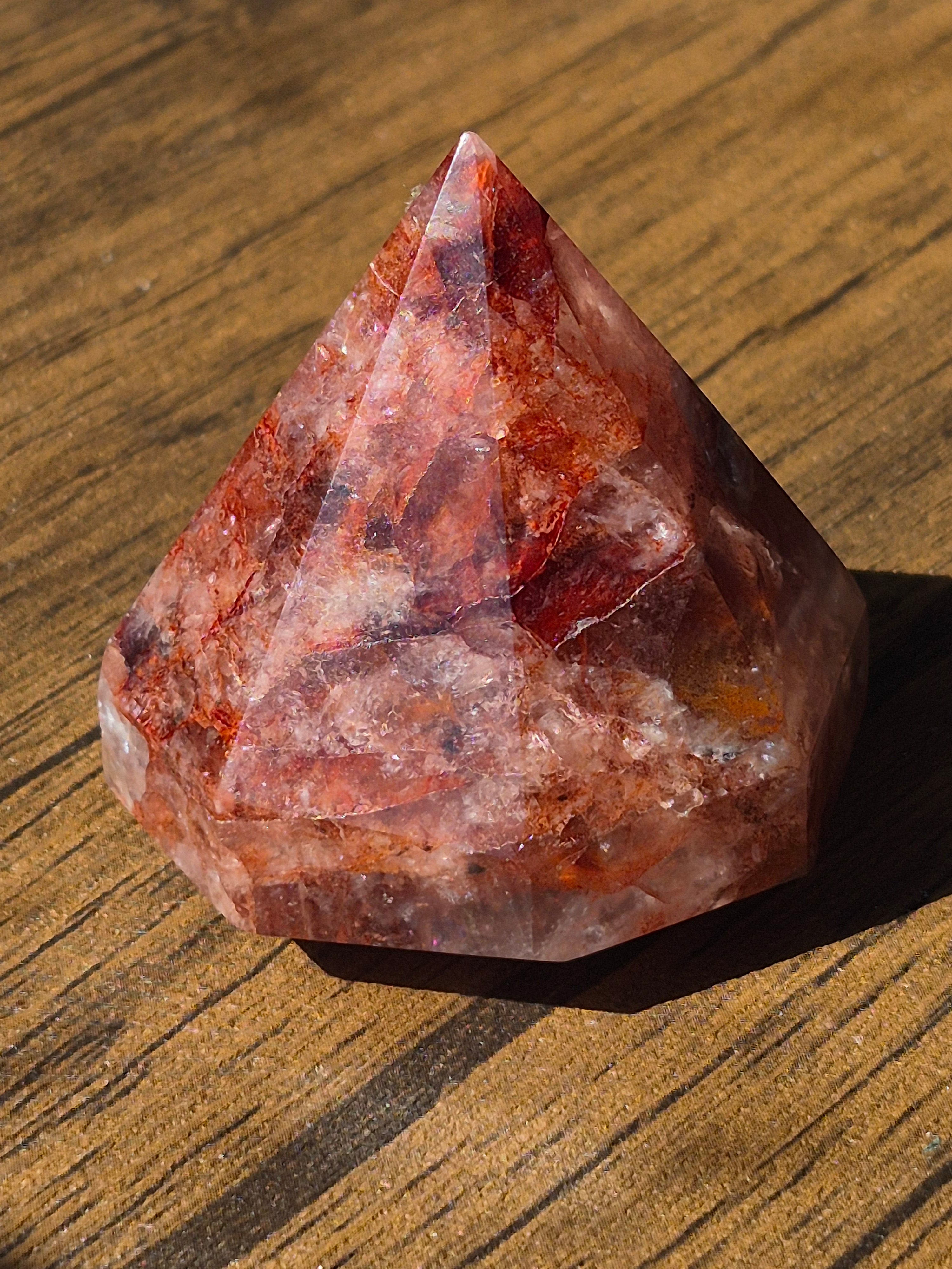 🔥 Fire Quartz Geometric Point
