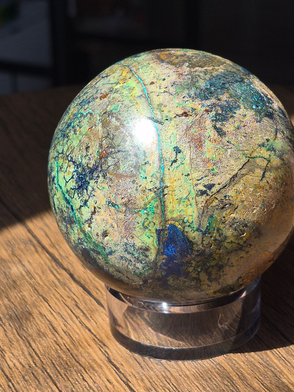🌌 🌿 Azurite Malachite Sphere [65 mm]