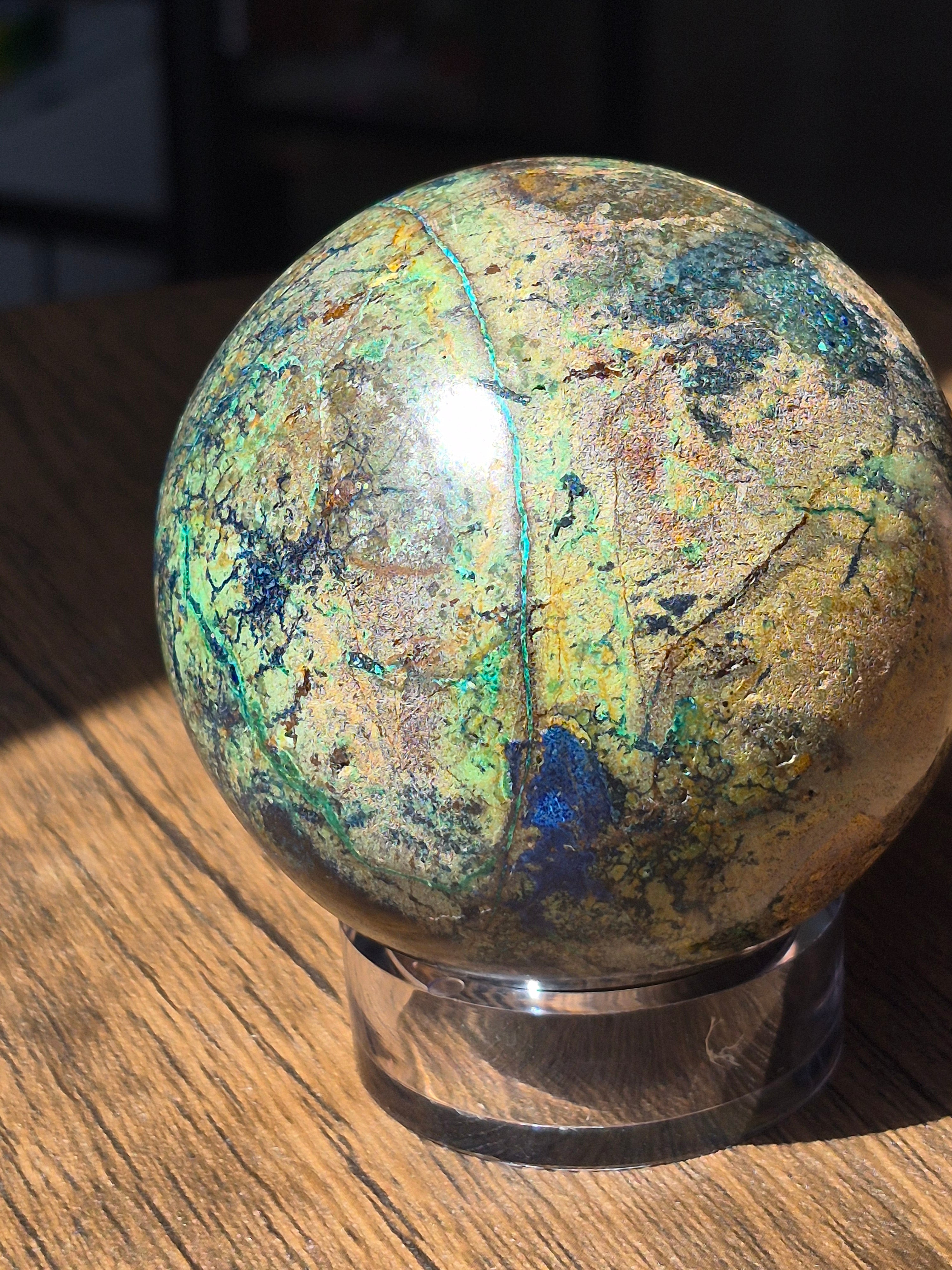 🌌 🌿 Azurite Malachite Sphere [65 mm]