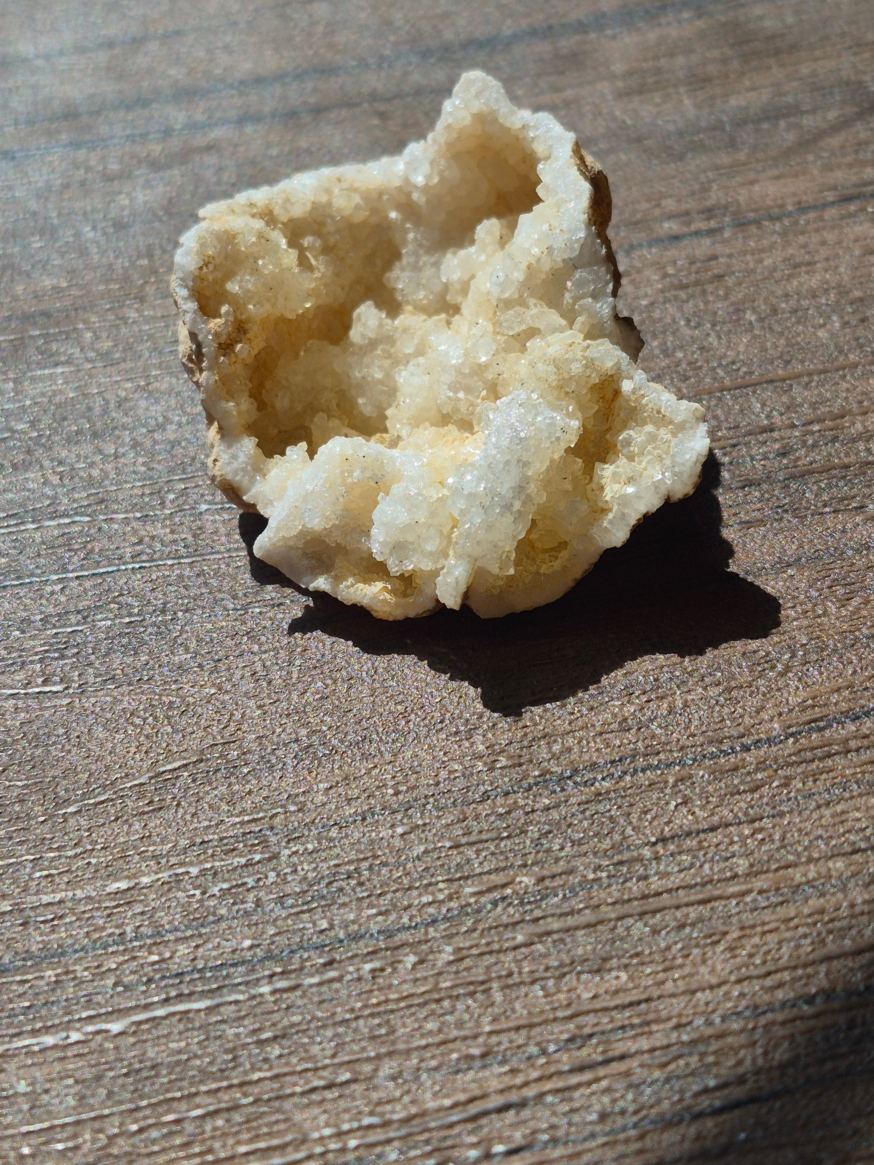 🤍White Quartz Geode- Half ✨Specimen No. 003