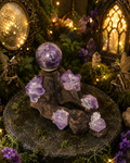 🧚‍♀️✨ Amethyst Fairy Garden Sphere Holder ✨🧚‍♀️
