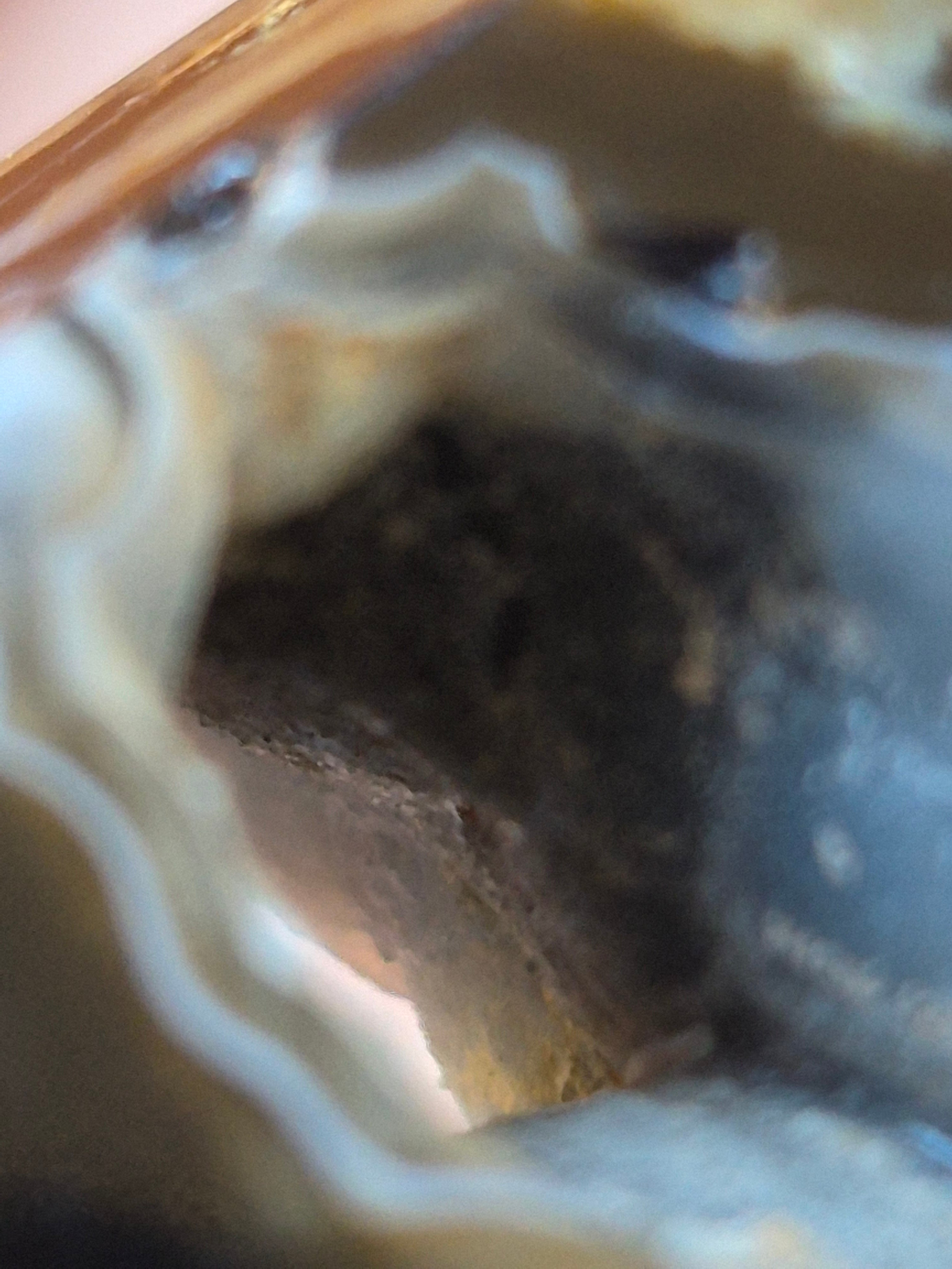 🌋✨ Volcano Agate Druzy Tunnel Tower