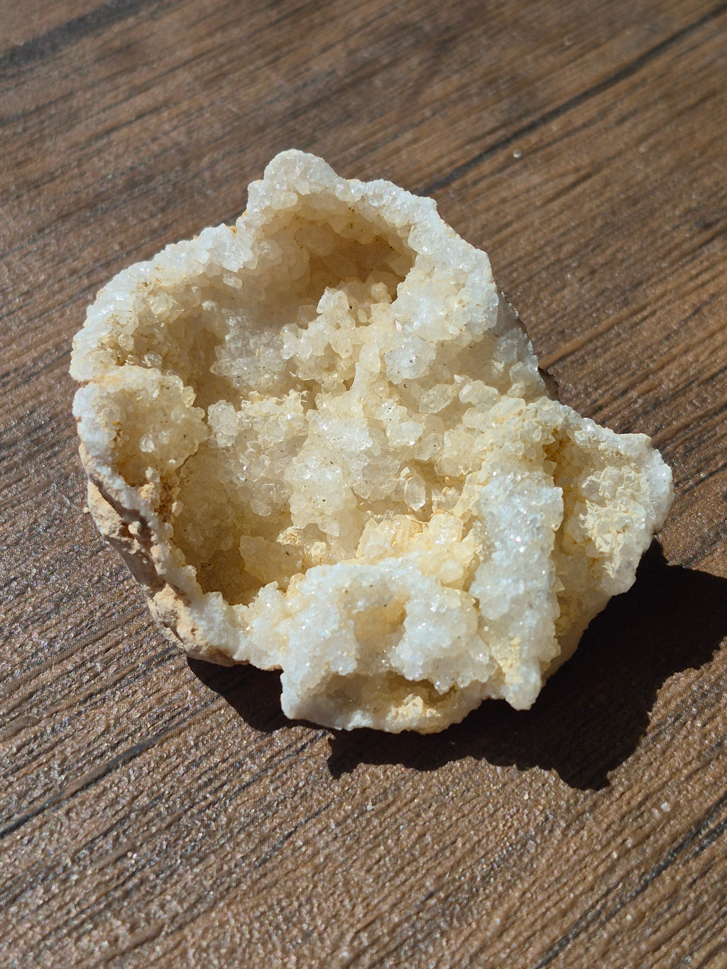 🤍White Quartz Geode- Half ✨Specimen No. 003