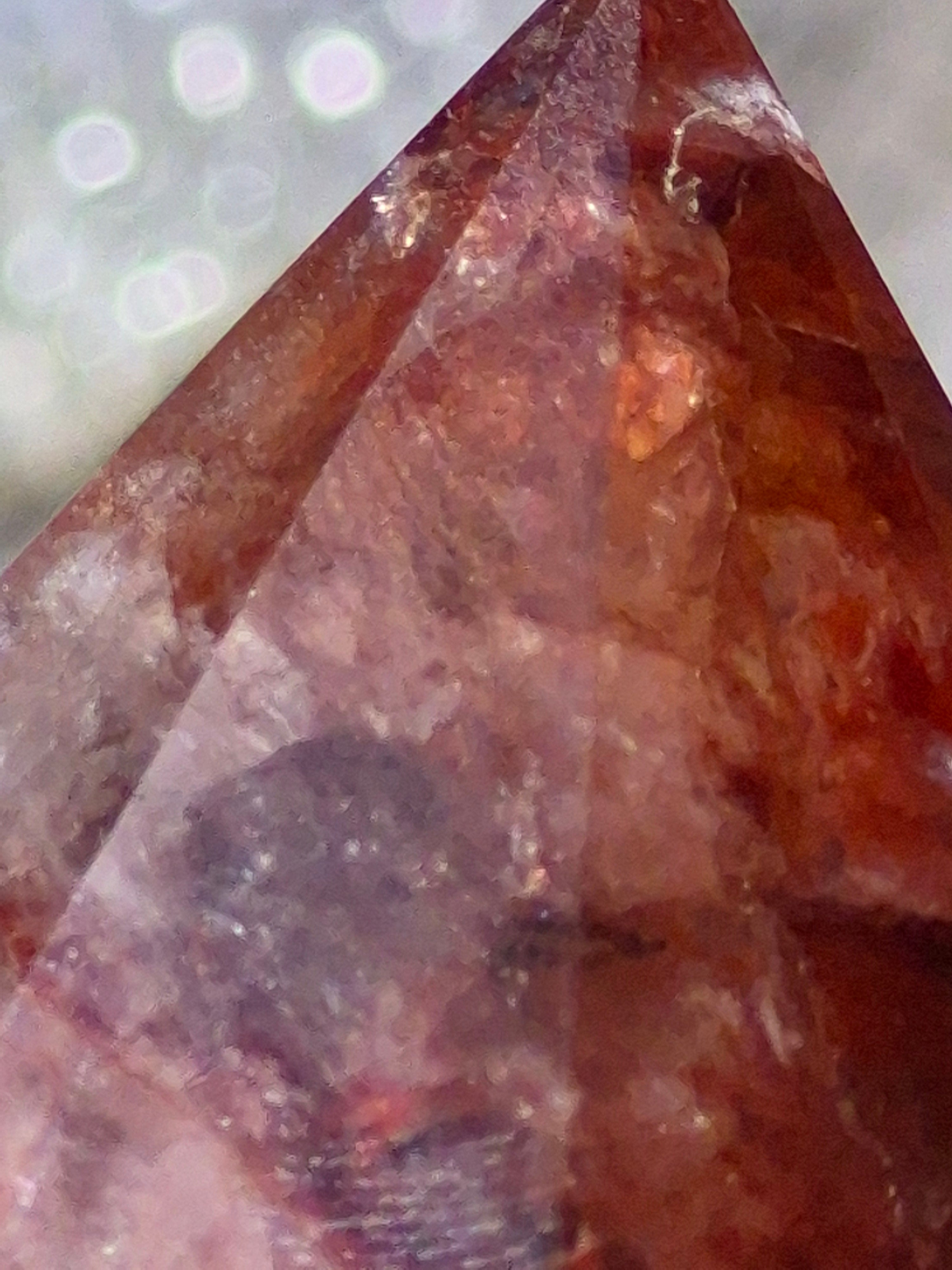 🔥 Fire Quartz Geometric Point