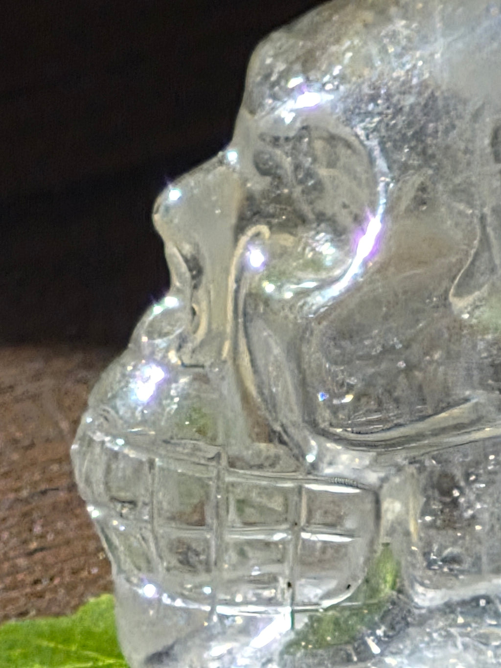 💀 Crystal Veil Clear Quartz Skull
