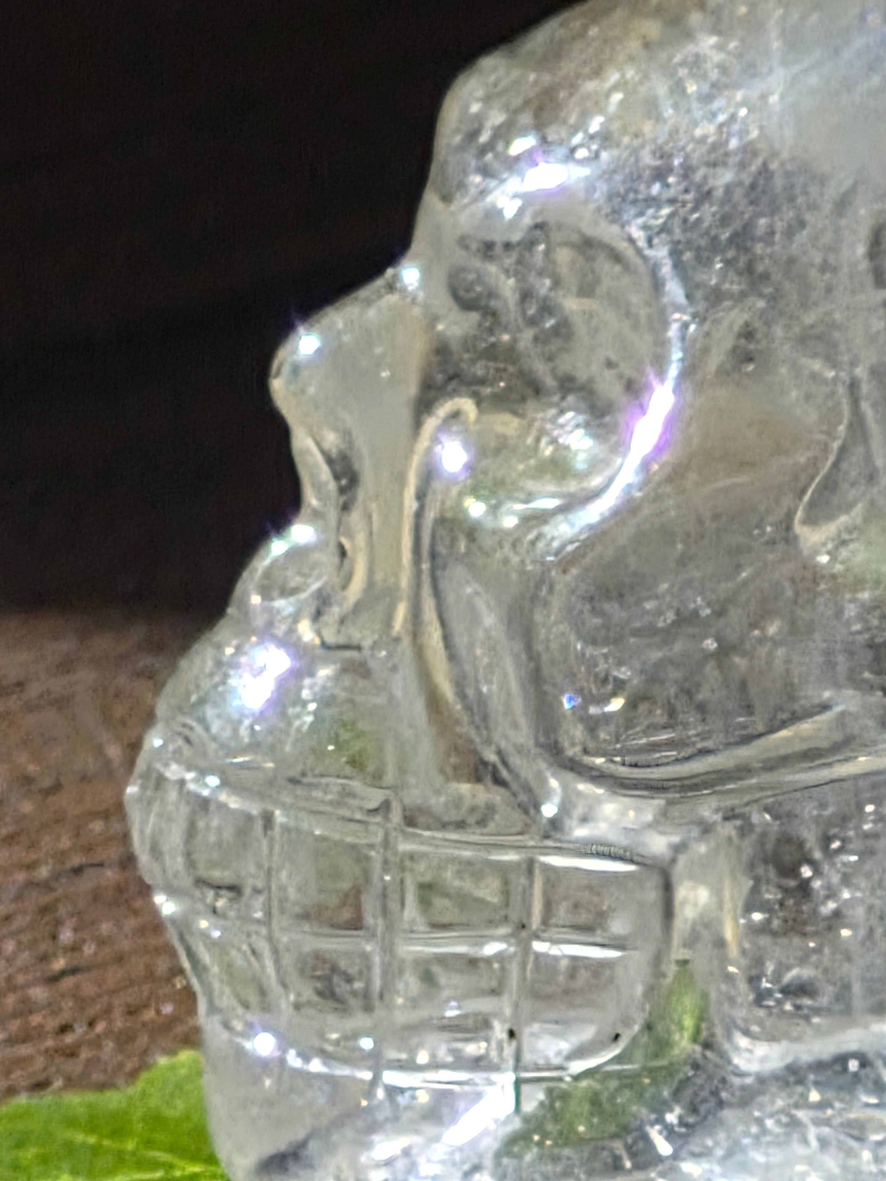 💀 Crystal Veil Clear Quartz Skull
