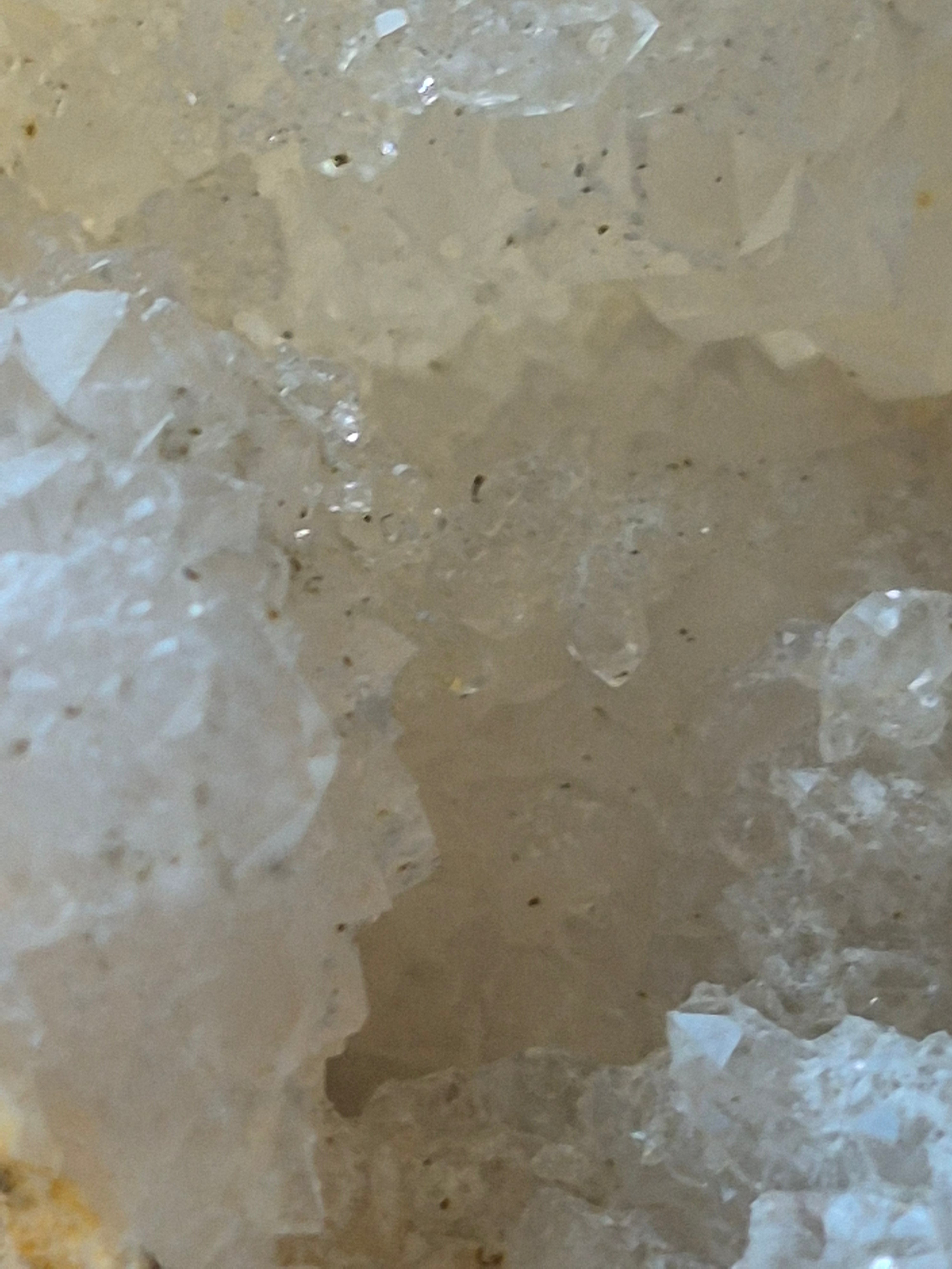 🤍 White Quartz-Mini-Geode-Whole ✨ Specimen No. 010