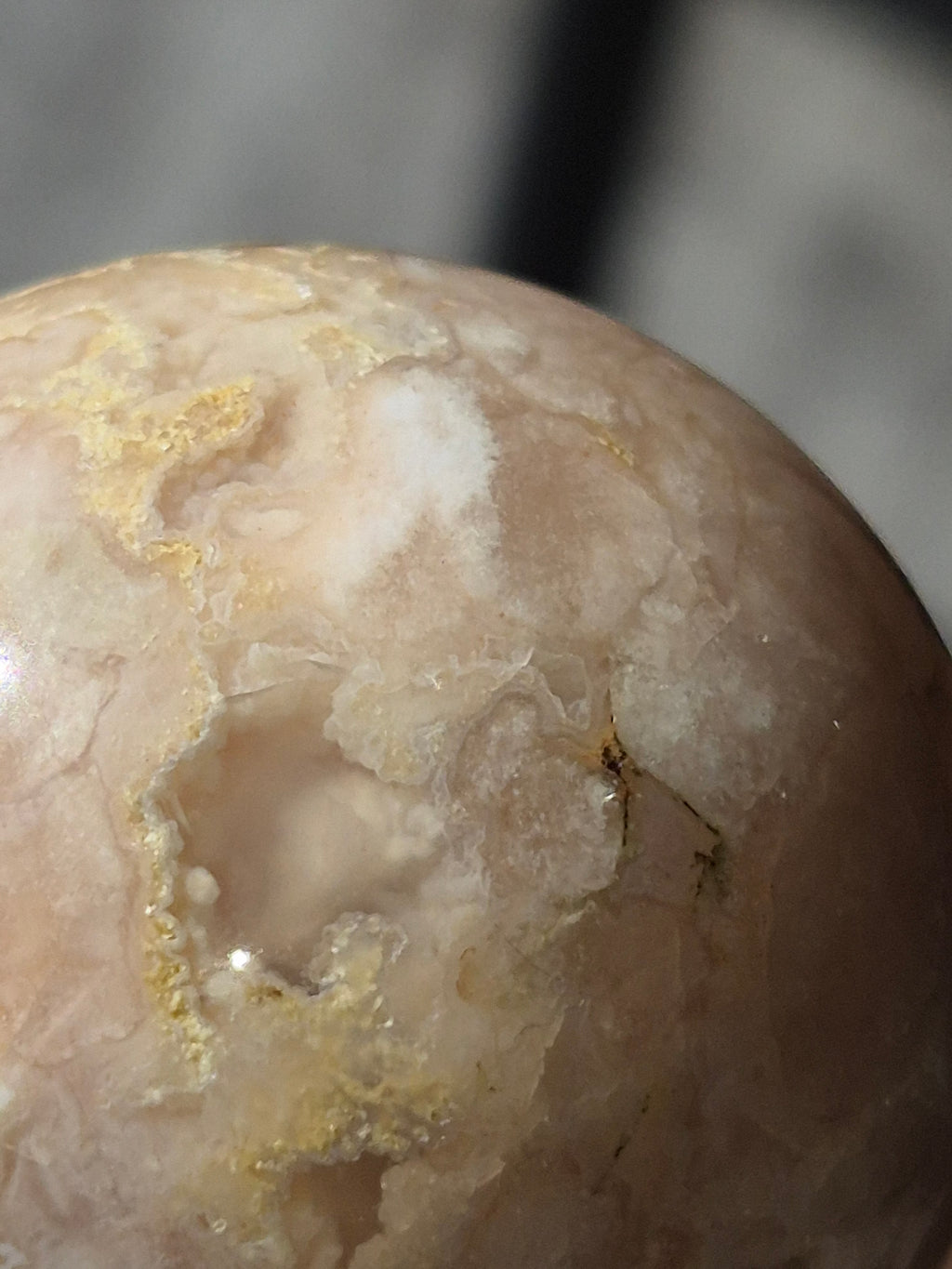🌸 ✨️ Druzy Flower Agate Sphere [35mm]