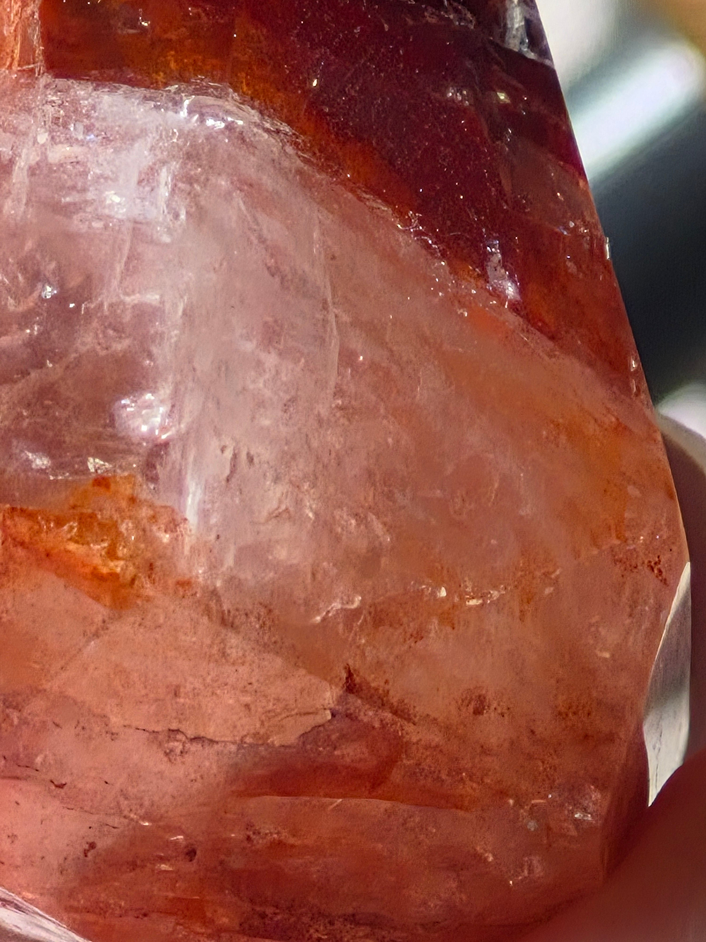 🔥 Fire Quartz Geometric Point