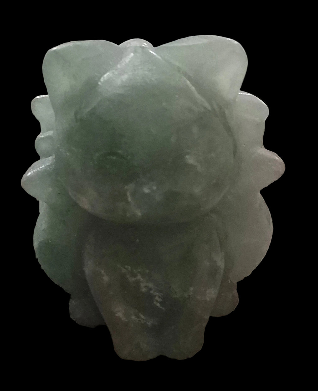 ✨ Green Aventurine Kitsune (Nine-Tailed Fox) Carving ✨