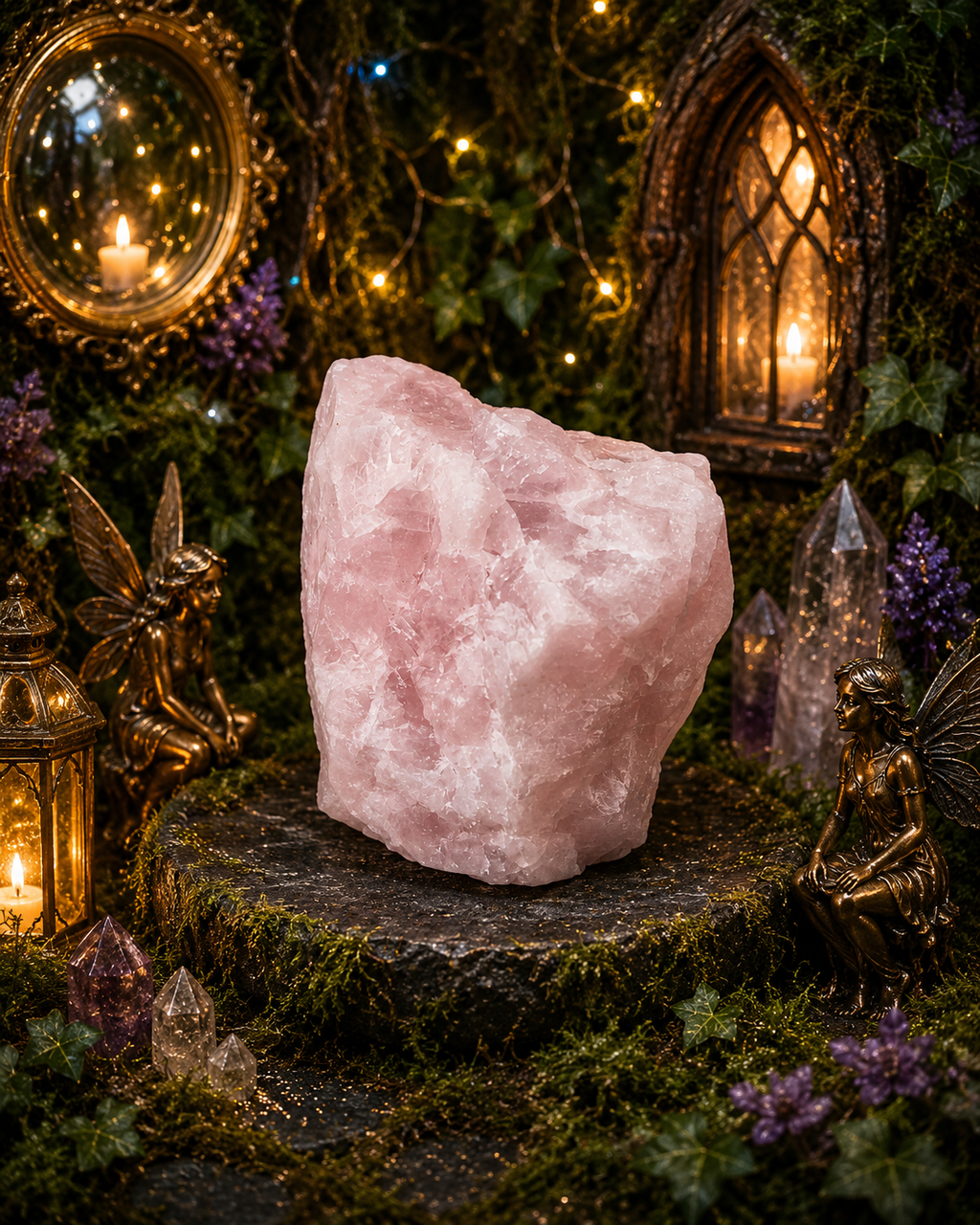 💗 Love Fairy’s Hoard – Raw Rose Quartz Crystal✨️💗