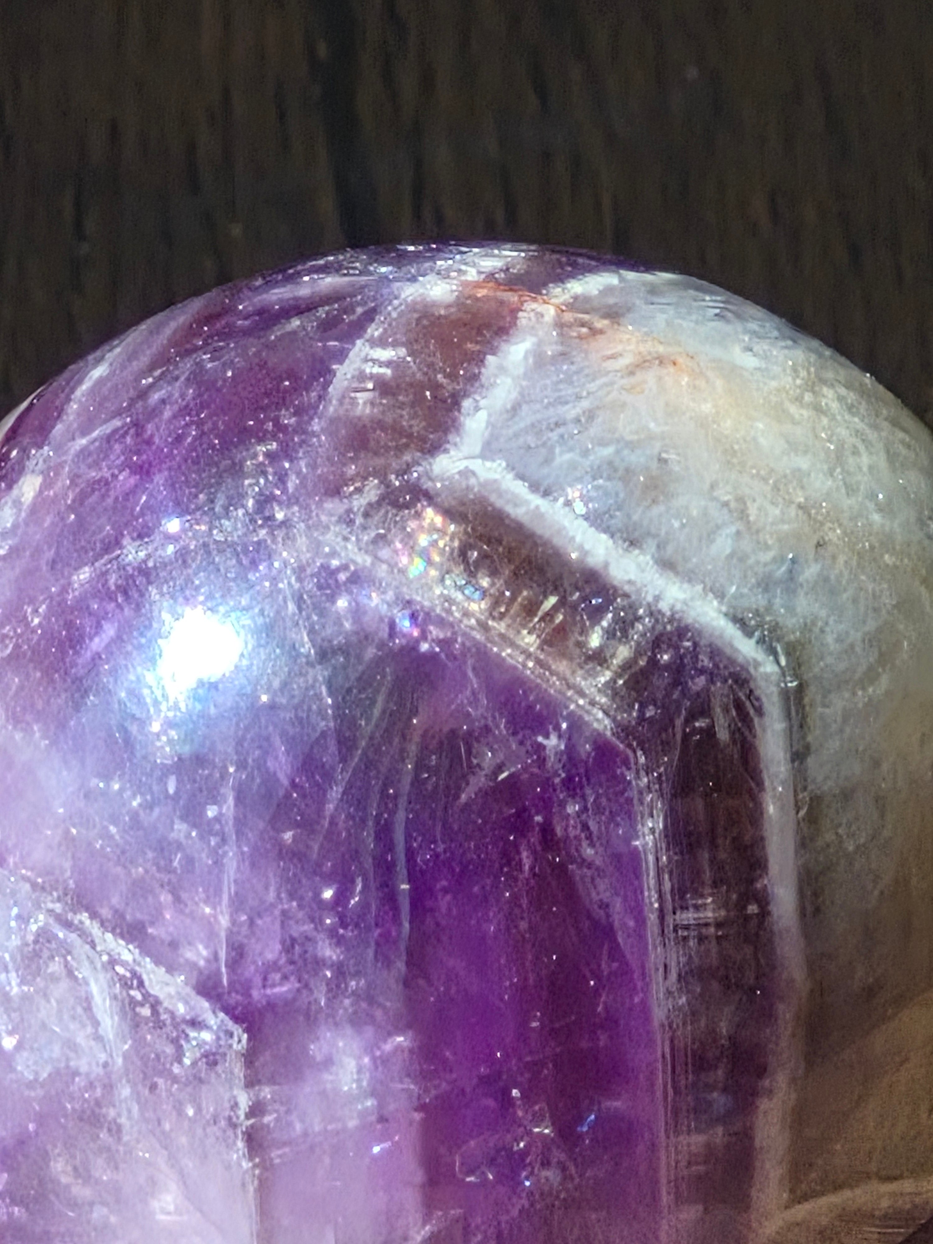 💜 Natural Amethyst Sphere | 40 mm | One-of-a-Kind Quartz Crystal