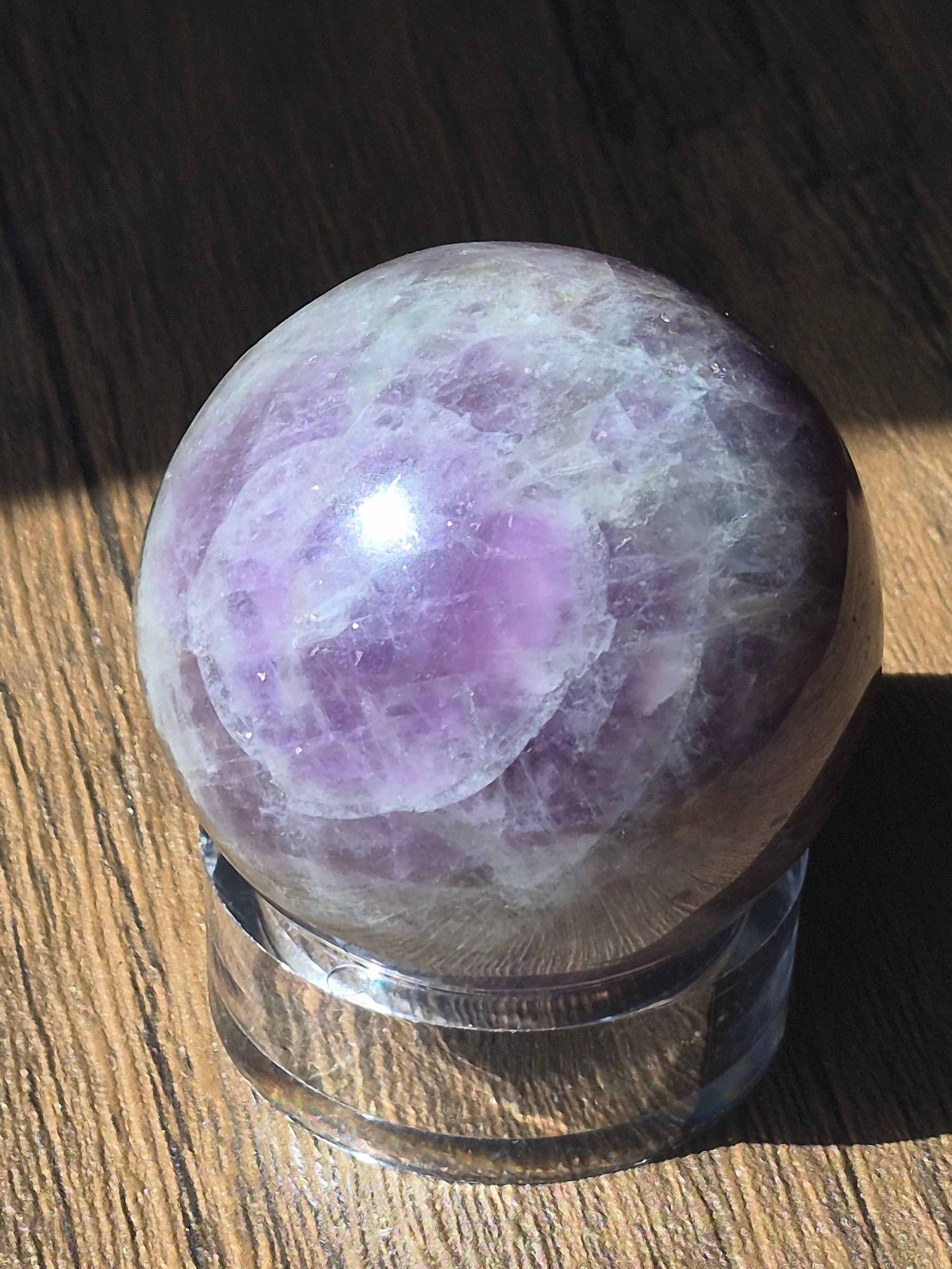 💜 Natural Amethyst Sphere | 50 mm | One-of-a-Kind Quartz Crystal